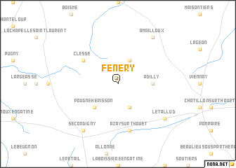 map of Fénery