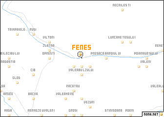 map of Feneş