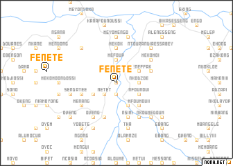 map of Fénéte