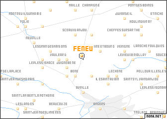 map of Feneu