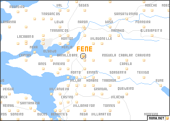 map of Fene