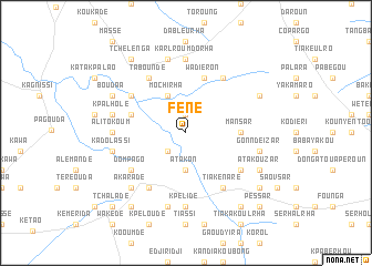 map of Fène