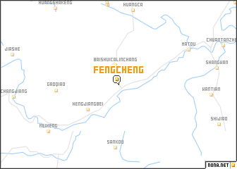 map of Fengcheng