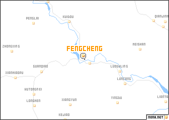 map of Fengcheng
