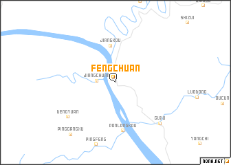 map of Fengchuan