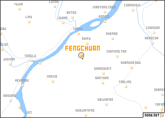 map of Fengchuan