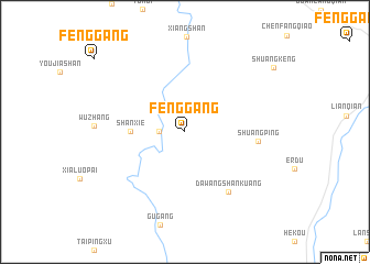 map of Fenggang