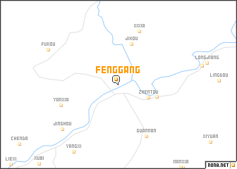 map of Fenggang