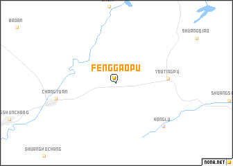 map of Fenggaopu