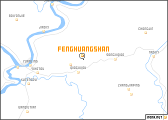 map of Fenghuangshan