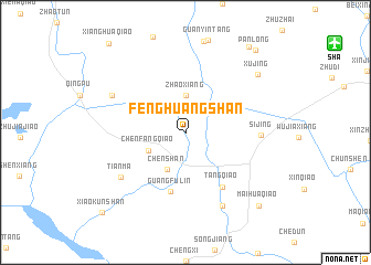 map of Fenghuangshan