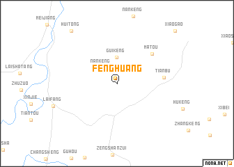 map of Fenghuang