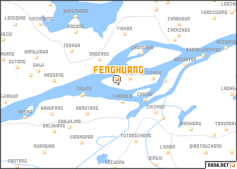 map of Fenghuang