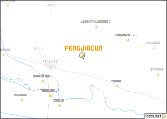 map of Fengjiacun