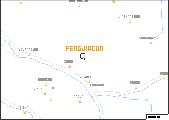 map of Fengjiacun