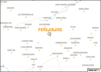 map of Fengjiajing