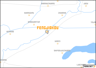 map of Fengjiakou