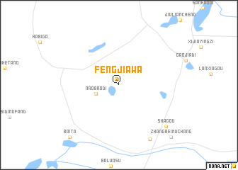 map of Fengjiawa