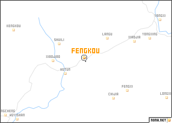 map of Fengkou
