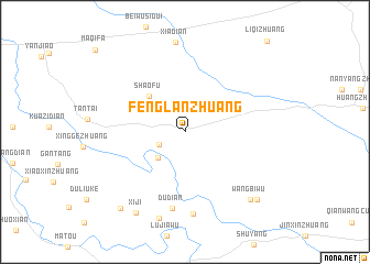 map of Fenglanzhuang
