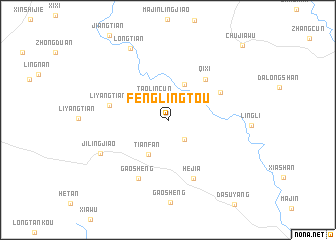 map of Fenglingtou