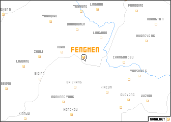 map of Fengmen