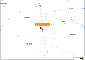 map of Fengming