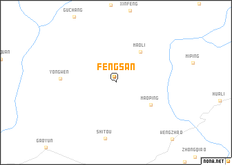 map of Fengsan