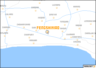 map of Fengshimiao