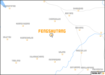 map of Fengshutang