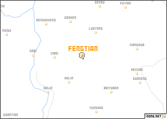 map of Fengtian