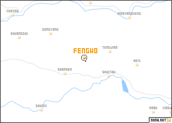 map of Fengwo