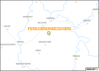 map of Fengxiang Miaozuxiang