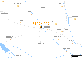 map of Fengxiang