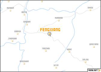 map of Fengxiang