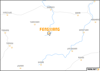 map of Fengxiang