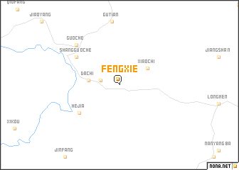 map of Fengxie