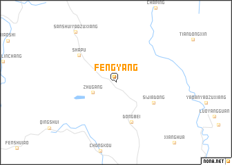 map of Fengyang