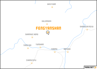map of Fengyanshan