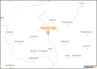 map of Fengyan