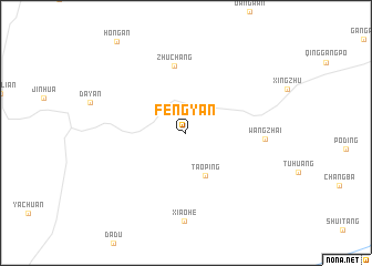 map of Fengyan