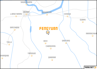 map of Fengyuan