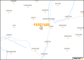 map of Fengyuan