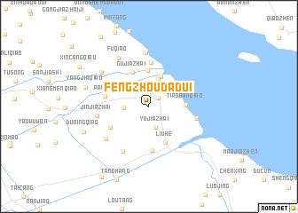 map of Fengzhoudadui