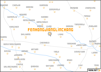 map of Fenhongjiang Linchang