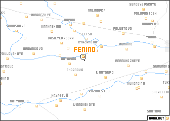 map of Fenino