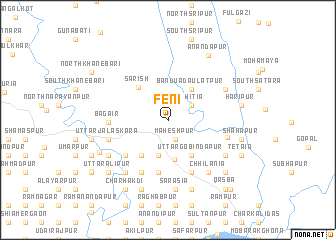 map of Feni