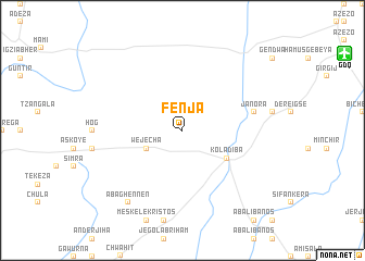 map of Fenja