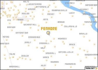 map of Fenmore