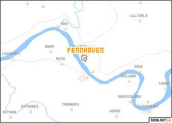 map of Fenn Haven